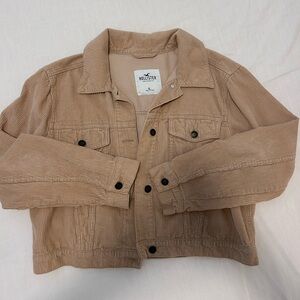 Corduroy Cropped Tan Jacket